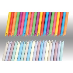 Plasdent PASTEL™ ORAL EVACUATOR Vented Tip, Assorted 6 Pastel Colors, Bendable (100pcs/bag)